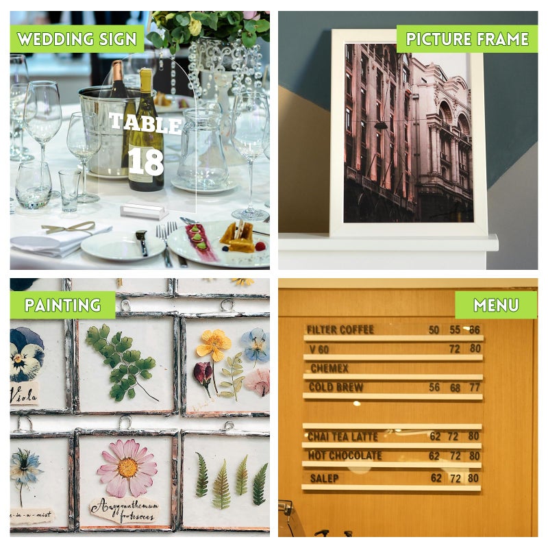 TKOnline 10 PCS Plexiglass Sheets, Clear PET Sheet Panels, Clear Acrylic Plastic Sheet for Picture Frame, Invitations, Poster Frames Plastic Board (10, 12"" x 12"", 0.5mm Thick) - Image 5